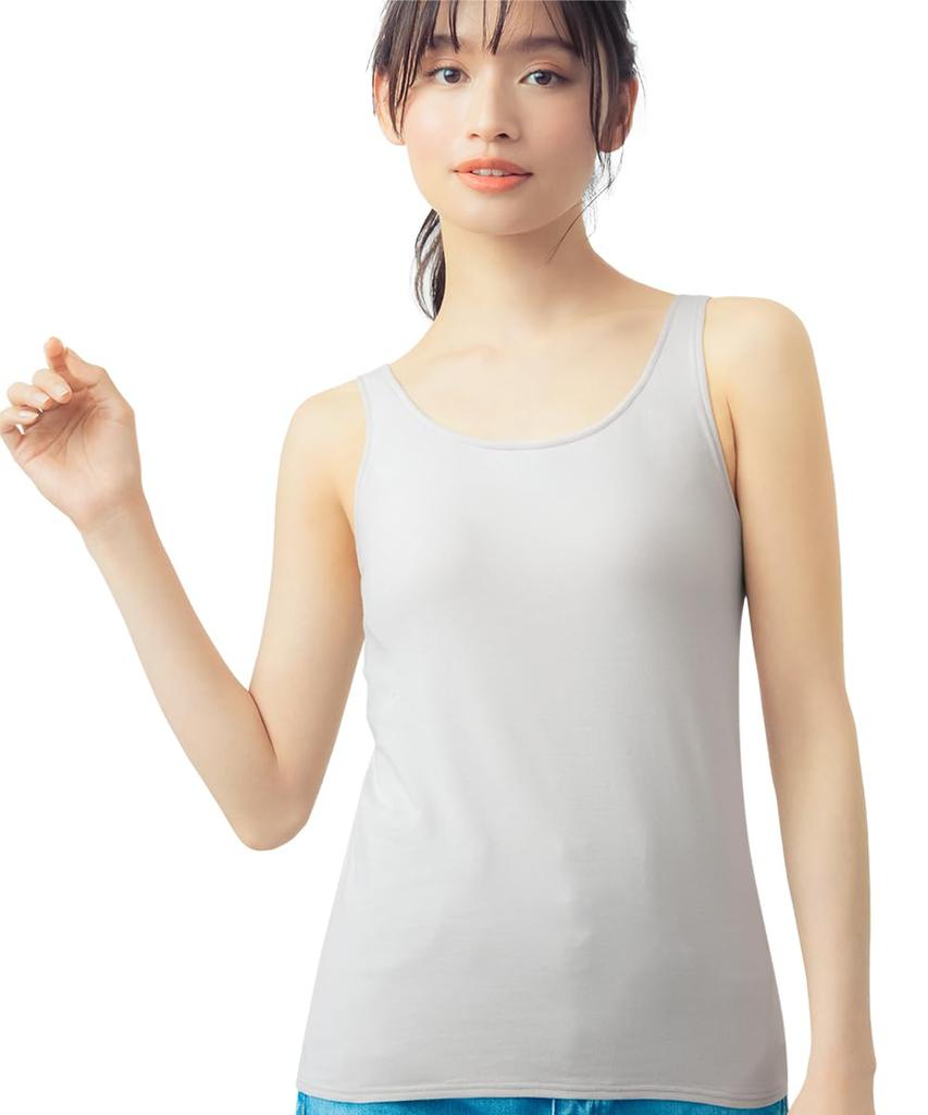 Tank top with cotton blend beautiful bust silhouette bra cotton blend Bra top ET1132 CB 3L [Wing/Wacoal] cups, S~4L, (body part), comfortable,