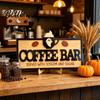 Indoor Autumn Party Decor Hello Fall Wooden Sign, Cutting Board Shape Harvest Tabletop Ornament with Supplies Hanging Rope & Stand, Rustic Farmhouse