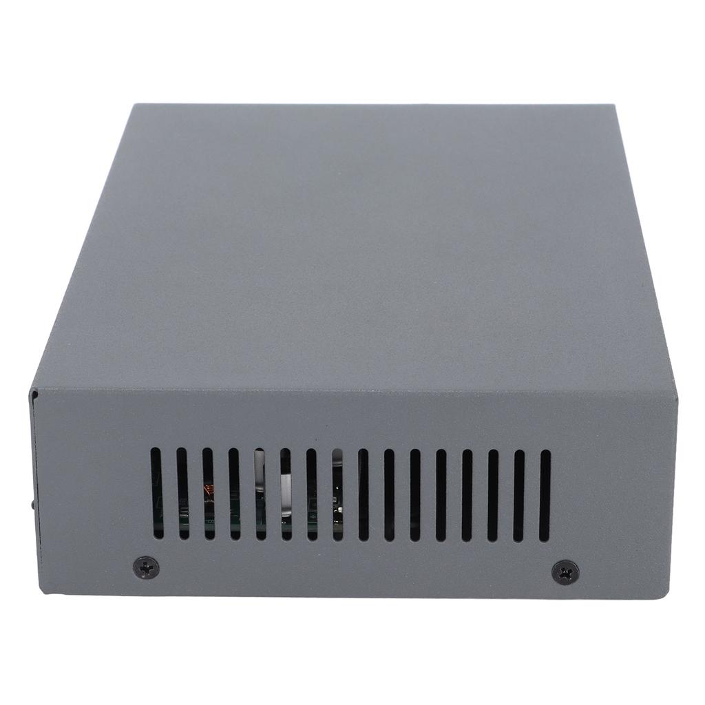 POE Switch IEEE802.3af at 100Mbps Small Compact Silent Desktop Fanless 6 Ports POE Switch for Access Point 100‑240V