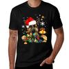 Christmas Lights German Shepherd Dog Tshirt Dry Fit Athletic Short Sleeve Shirt