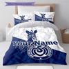 Msv Duisburg Custom Name Pattern Bedding Quilt Set Quilt Cover Pillowcase Home Birthday Gift(1 * Duvet Cover + 2 * Pillowcase, Without Core)