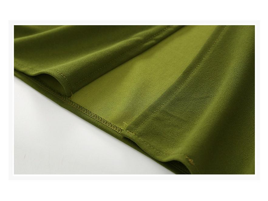 Plus Size Waist-Cinched Slimming Skirt for Women - French Style Summer Polo Dress