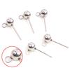 30pcs 3/4/5/6mm 316 Stainless Steel Gold Pin Findings Stud Earring Basic Pins Stoppers Connector For DIY Jewelry Making Supplies