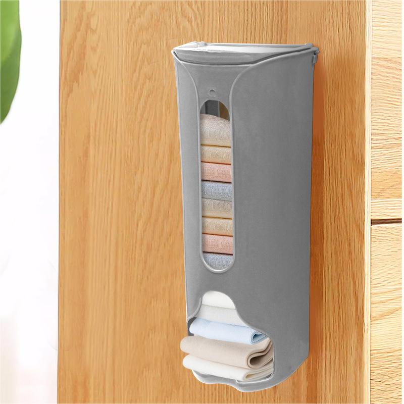 Panties storage box Household lazy wall garbage bag storage box Wall hanging extraction type non-punching socks finishing box 898₽