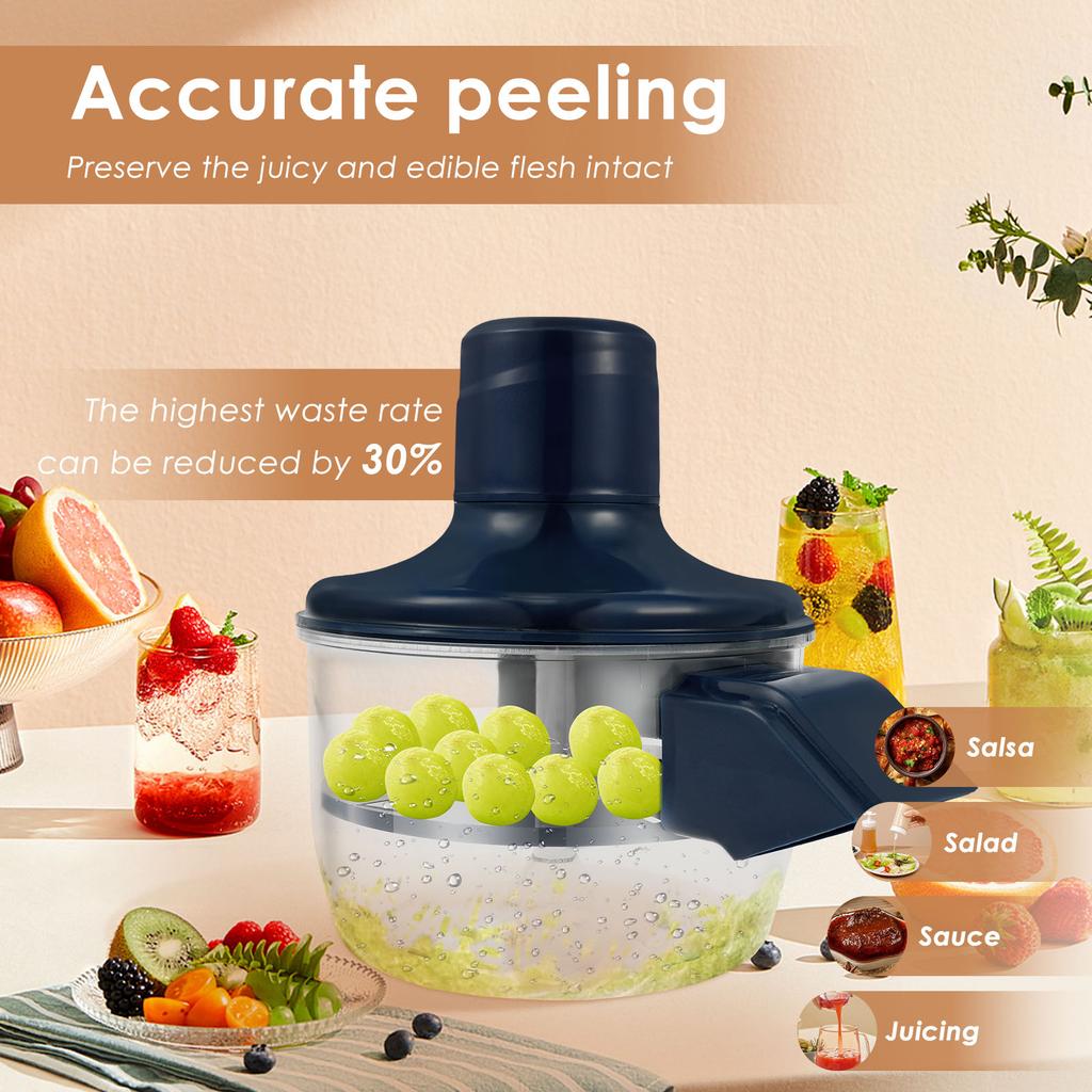Electric Grape Peeling Machine Electric Fruits Peeler Rechargeable Automatic Garlic Peeler for Kitchen Vegetable and Fruit Tools