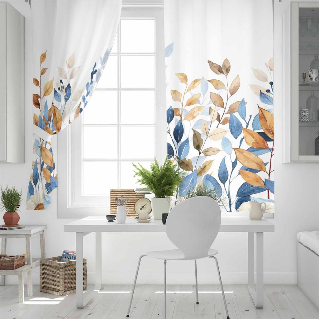 Thanksgiving Autumn Leaves Blackout Curtains For Living Room Bedroom Window Treatment Blinds Drapes