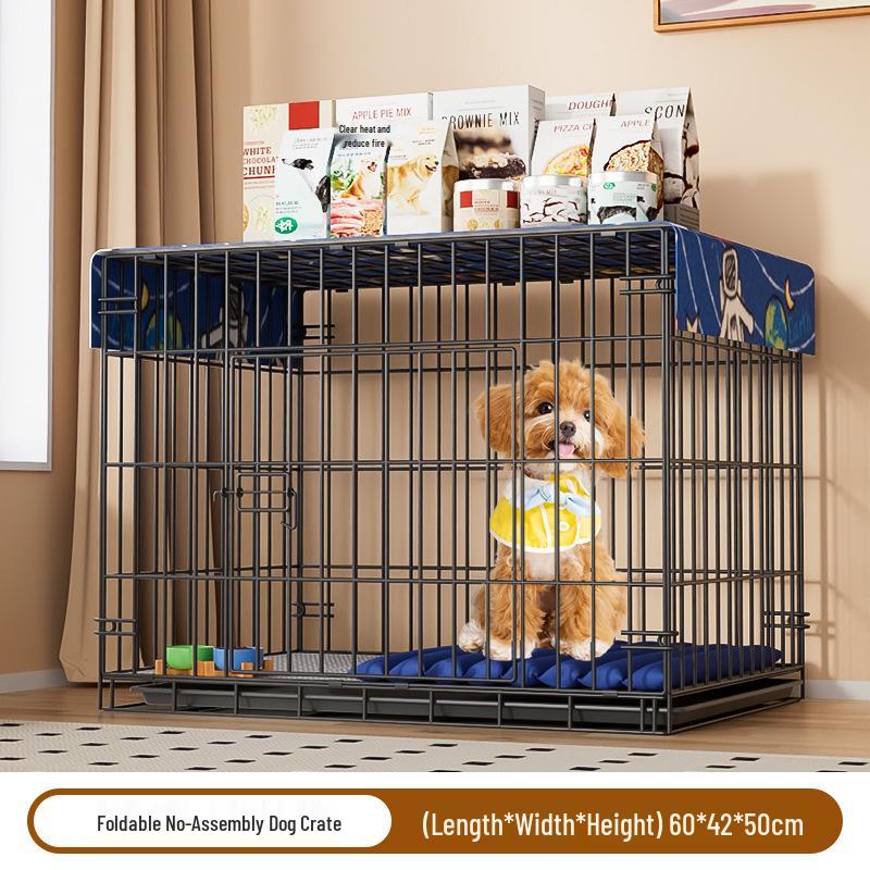 Indoor Pet Cage with Toilet for Small to Medium Dogs & Cats