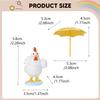 Chicken Garden Statue Chick Figurine Art Crafts Collectible Animal Yard Sculpture for