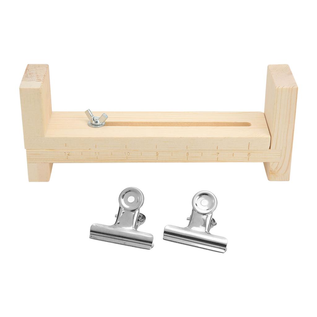 Bracelet Weaving Rack Solid Wood Adjustable Length Wide Application Sturdy Durable Portable Wooden