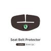 BHBD3 Car Seat Belt Buckle Cover Leather Protector Anti-collision Case For Skoda Kodiaq Fabia Kamiq Karoq Octavia 2 3 Rapid Scala