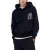 MLB Logo Printed Casual Long Sleeve Hoodie Unisex Hoodies Black 3AHDB0336-50BKS