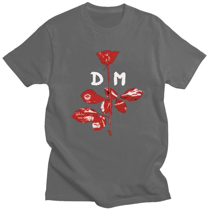 Custom Male Electronic Rock DDepeche Cool Mode T Shirts Short Sleeve Cotton Tshirt Classic Tshirt Casual Tees Clothing