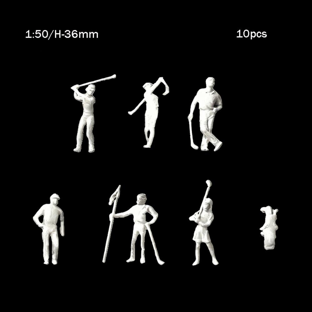 10Pcs 1:100/1:75/1:50 Scale Sand Table Model Mixed Color Mixed Pose Simulation Human Model Handmade Diy Dollhouse Character