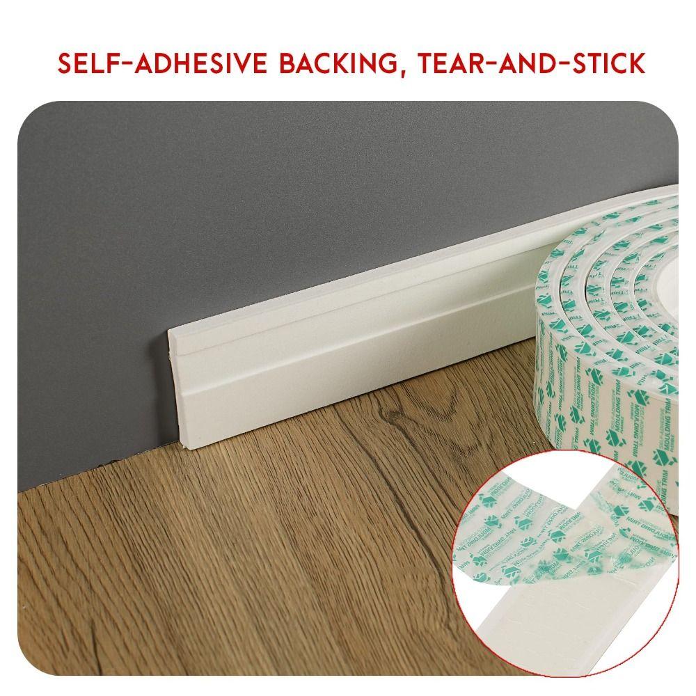 Thickened Wall Baseboard Anti-collision Wall Sticker High Quality Molding Trim  Living Room