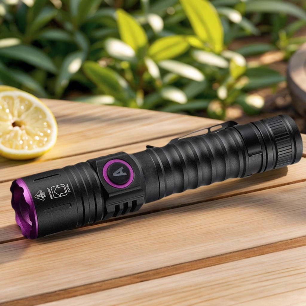 Blood Tracking Flashlight LED Rechargeable Tracking Flashlight Nighttime Trail Finder Light for Detection Outdoor Camping Hiking