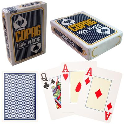 Um baralho de cartas de jogar e 50 peças de acessórios para jogos de mesa redonda Conjunto de cartas de jogar de plástico PVC Cartas de jogar resistentes ao desgaste e à prova d'água