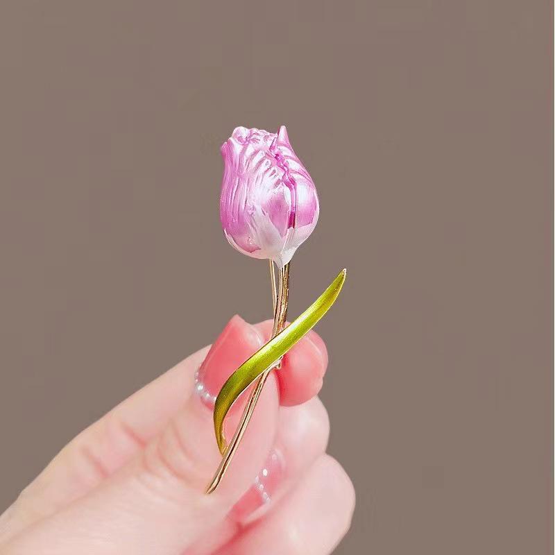 Matte Gold Pearl Wheat Ear Corsage Brooch for Women - High-End Versatile Pin with Anti-Exposure Design