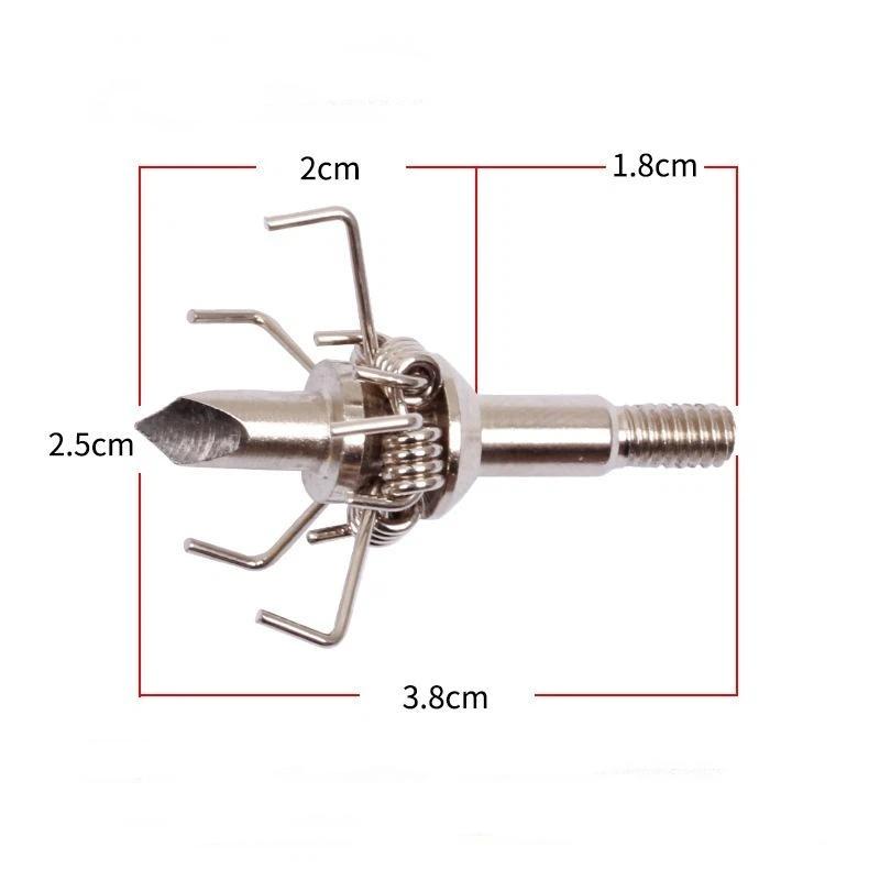 Compound Bow Arrow Tips Stainless Steel Replaceable Head Multi Styles Archery Training And Outdoor Use