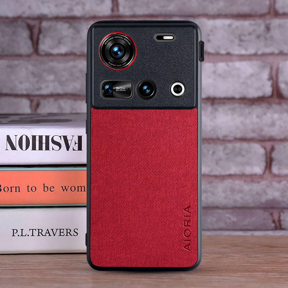 Case for Nubia z70 z60 ultra nubia z60S Pro funda Soft Master Hard Textile Leather Fashion Phone Cover for nubia z70 ultra Case