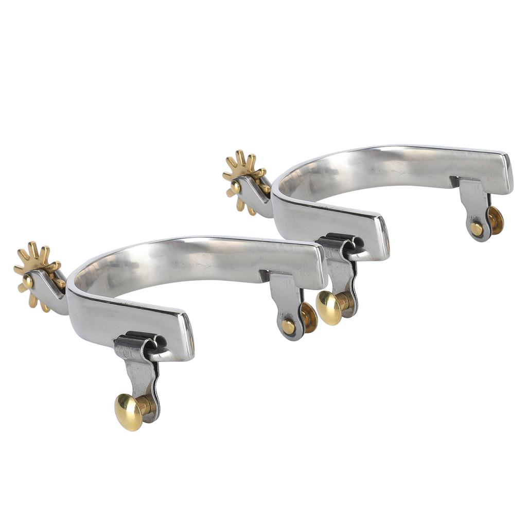 1Pair Stainless Steel West Style American Type Unisex Not Rust Spurs Accessories