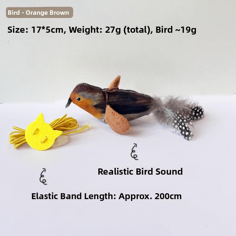 

Interactive Toy Reatic Bird Sound Emitting Hanging Pet Toy Self Entertaining Teaser Sti Noise er Toys