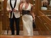 2025 Summer Elegant Deep V Silk Satin Halter Waist-Cinching Long Dress