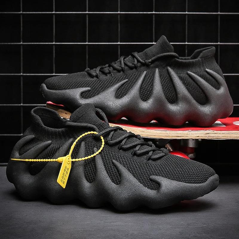 Летающие плетеные кокосовые туфли женские весенние дышащие 2025 новые повседневные беговые носки-вулкан обувь осьминог спортивная женская обувь 35