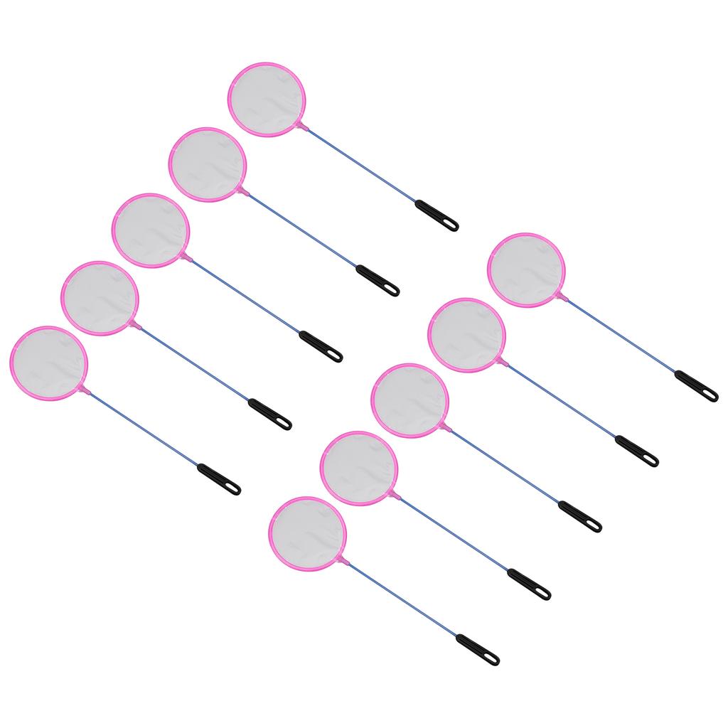 10pcs Small Fishing Net Plastic Round Coarse Hole Lightweight Net Bag for Aquarium Goldfish Shrimp