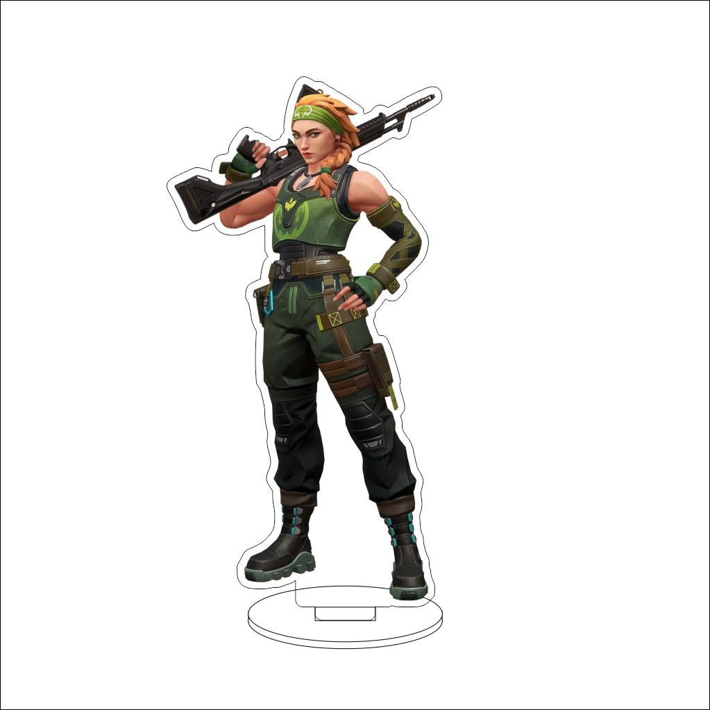 16CM VALORANT Acrylic Stand Model Waylay/Tejo/Clove/Vyse/Deadlock Figure Stand Halloween Gifts