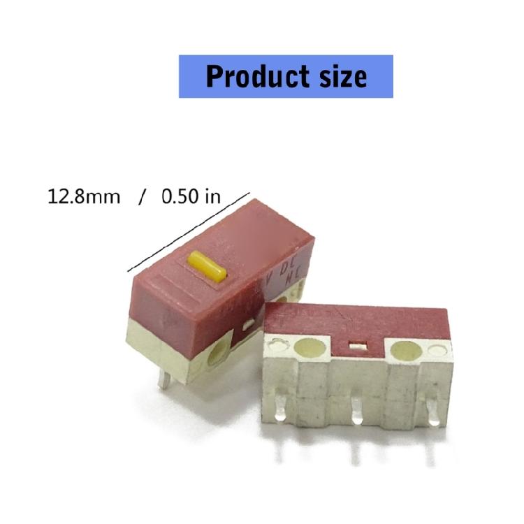 Precise Noiseless Mouse Microswitch 10 Million Clicks for Accurate and Fast Response In Quiet Work Environment