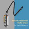 1 Pair Metal Band Strap Adapter Replacement Pendant Necklace for Xiaomi Mi Band 8 Watch Band