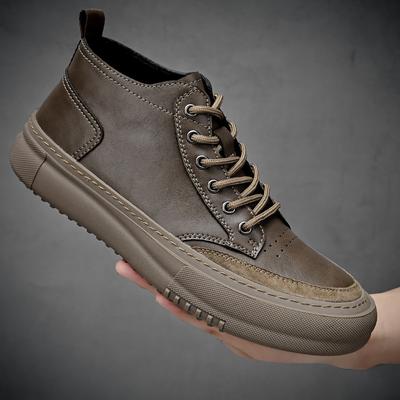 Herren-Sneaker aus echtem Leder Luxuriöse handgefertigte Freizeitschuhe Designer Hohe Qualität Outdoor-Laufschuhe Herren Skateboard-Schuhe