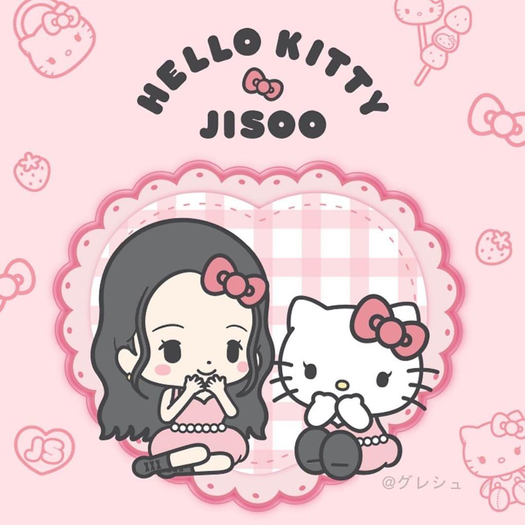 [USED] Korea Exclusive HELLO KITTY x JISOO 40cm Plush Toy