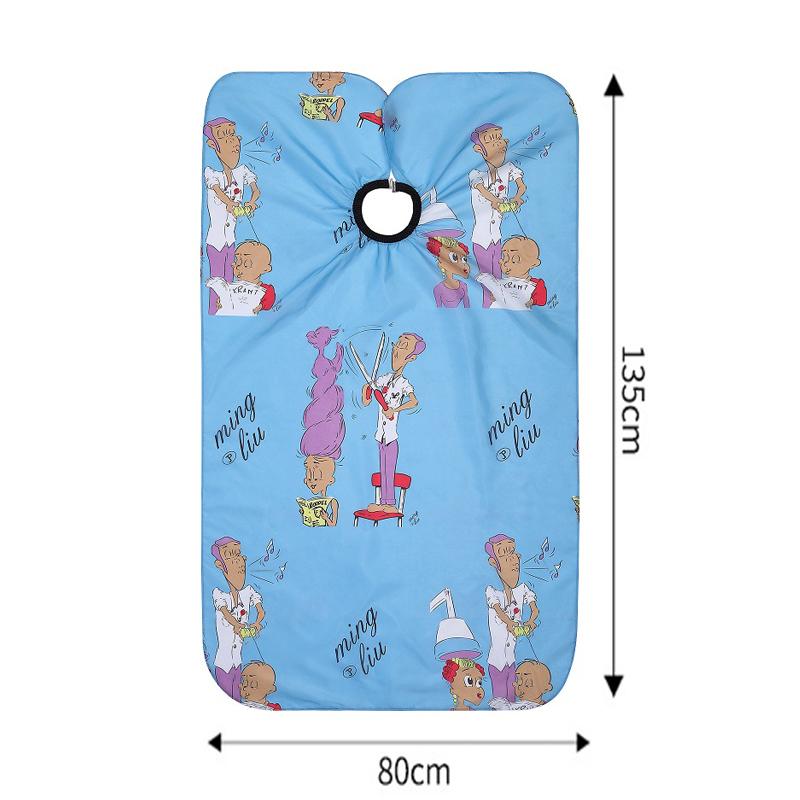 Haircut Salon Hairdressing Cape for Kids Child Styling Polyester Smock Cover Waterproof Shampoo & Cutting Household Gown Apron