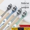 360° Men's Hard Bristle Toothbrush - Super Hard, Smoke Stain Remover, Student & Adult Model, High-Grade Family Pack, Portable