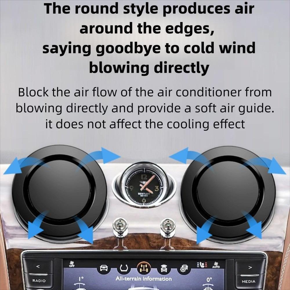 Adjustable Car Outlet Wind Shield Air Outlet Baffle Car Cold Air Guide Cover  Auto Interior Parts