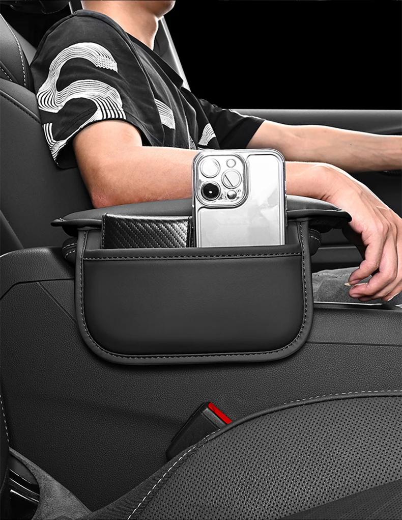 GLC GLB Auto Mittelarmlehnenbox Matte Handyhalter Schlüsselkarten-Aufbewahrungstasche Für Mercedes Benz AMG W204 W205 W203 W211 W212 W213 W201 W