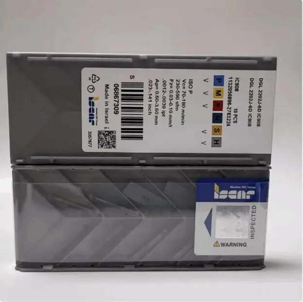 

ISCAR / DGL2202J-6D IC908 /Industrial indexable carbide inserts 10 Pcs