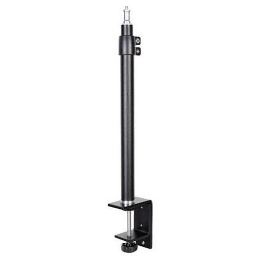 All-Metal C-Type Retractable Live Stream Stand with Phone Clip and Selfie Light