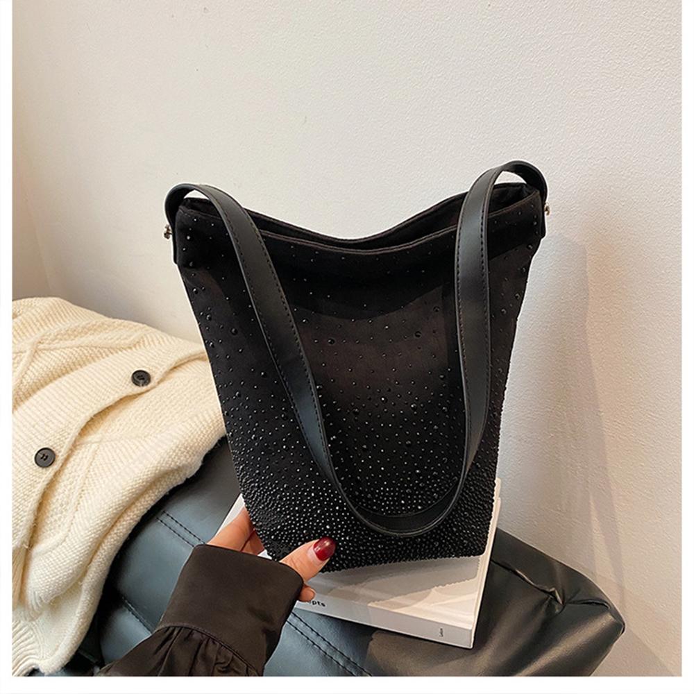 Rhinestones Bag Shoulder Underarm Bags Large Capacity Bolsos mujer Versatile Bucket Bolsa Practical Bolso Beautiful Sac Femme