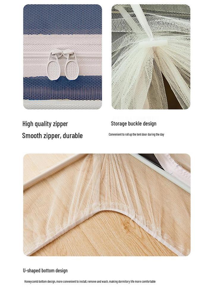 Wow Oh Dorm Blackout Bed Curtains with Mosquito Nets - Privacy & Insect Protection for Bunk Beds In College Dorms