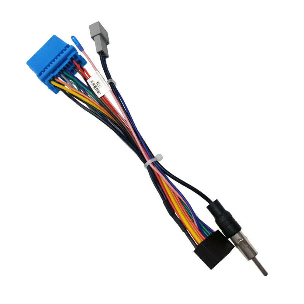1pc 16pin Audio Power Cable Adapter Wiring Harness For Honda City Fit 2004-2008