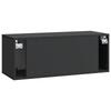 Wall Mounted TV Cabinet Black 78.5 X 31 X 30 Cm