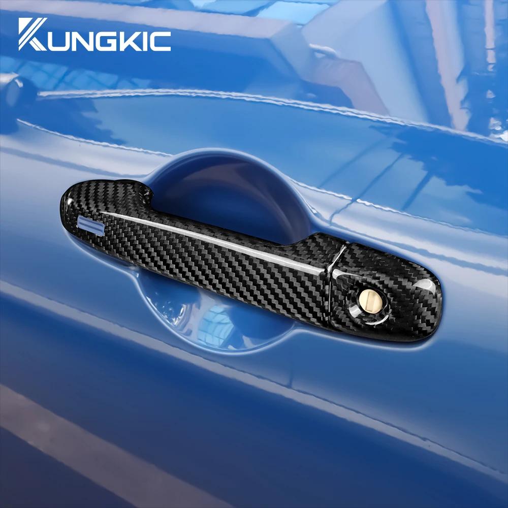 For Subaru BRZ Toyota GR86 2025 2025 2025 2025 Real Hard Carbon Fiber Accessories Car Door Handle Sticker Handle Trim Cover