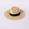 Spring and summer new fashion casual multi-color webbing big eaves straw grass jazz hat outdoor beach shade Internet celebrity straw hat