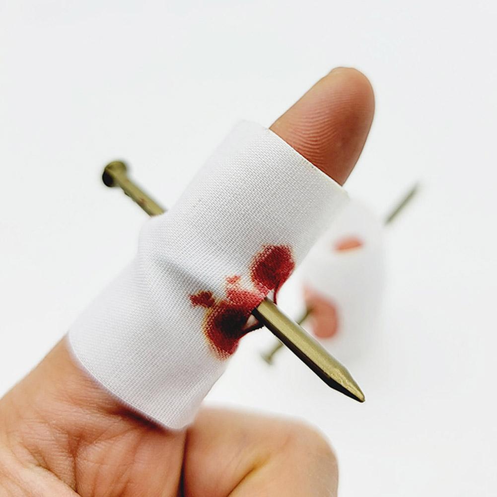 Fake Nail Through Finger Prank Toy, Novelty Magic Scare Trick for Kids & Friends, Solves Boring Party/Playtime, Realistic Effect