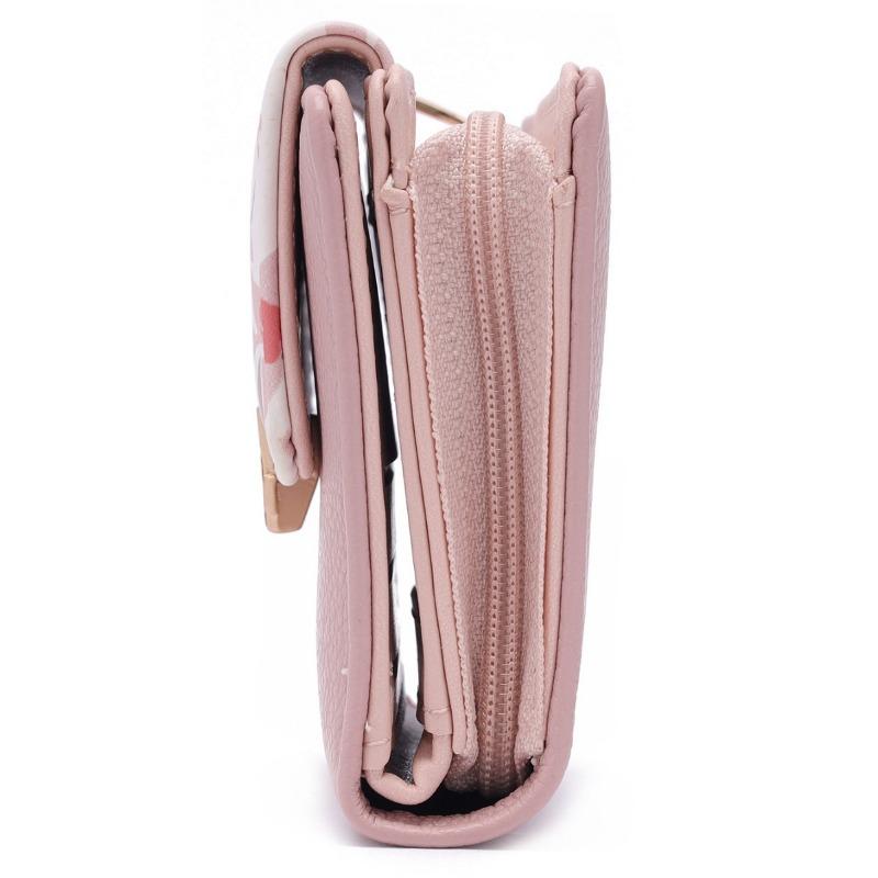 Geldbörse Damen Kurz PU Weiches Leder Süße Dame College Nische Weiblich Reißverschluss Student Null-Geldbörse