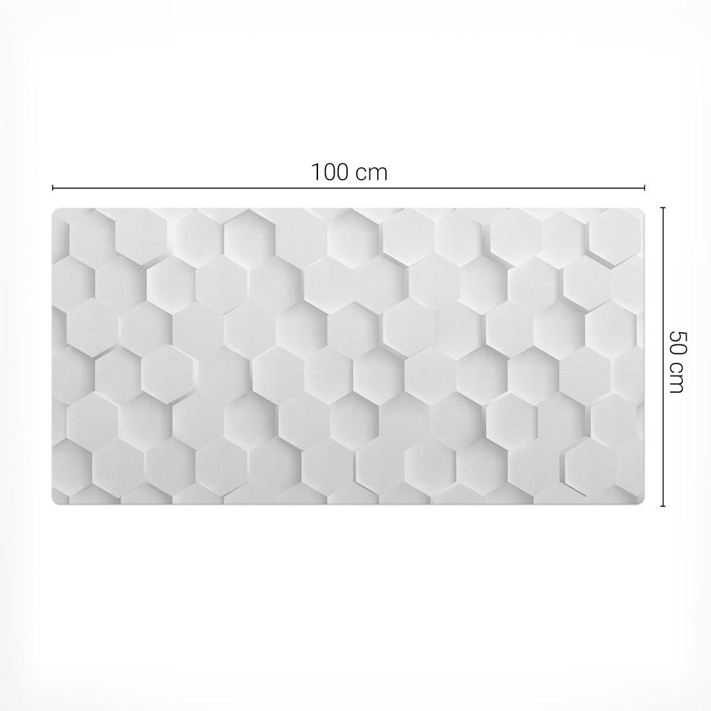 Vinyl Protective Mat for Workstation Honeycomb 3D 100X50 Cm
