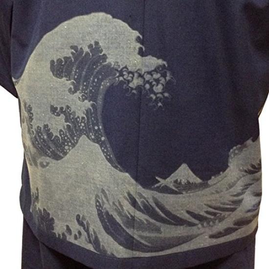 Kurume Tsumugi Made In Discharge Printed Japanese Carefully Selected High Quality [Edoten] Samue, Weave, Japan, Pattern, Pattern, Materials, Tsumugi,