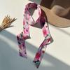 Flower Field Oil Painting Scarf Cotton Extended Long Ribbon Neckerchief Scarf Headband  Women